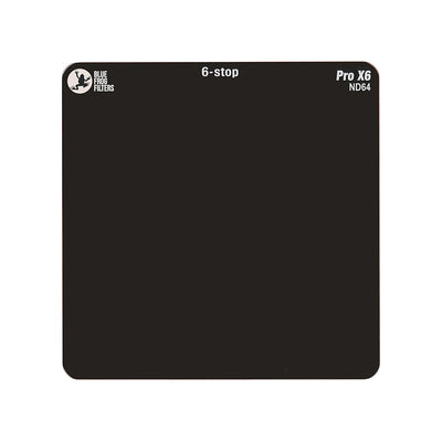 PRO X6<br>ND64 (6-stop) - HD NANO True-To-Life Colors - ND Filters | Long Exposure Neutral Density Filters and Filter Holder - Blue Frog Filters