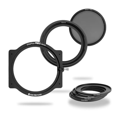 ELITE CREATIVE PRO X <br>2 ND Filter Kit - ND Filters | Long Exposure Neutral Density Filters and Filter Holder - Blue Frog Filters